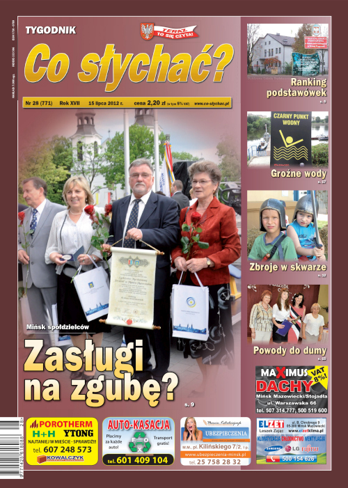 Okładka gazety Co słychać? - nr 28 (771) 2012